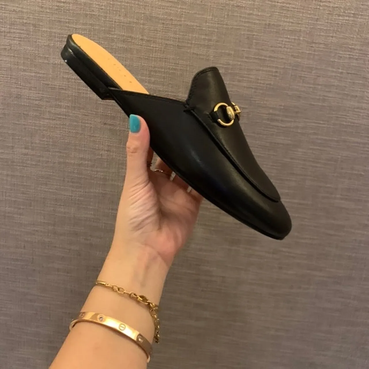 Alternative view of Gucci Princetown Slipper Black GG
