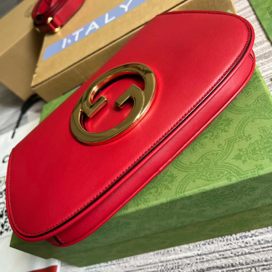 Gucci Blondie Medium Shoulder Bag / Red Gold Hardware - Image 6