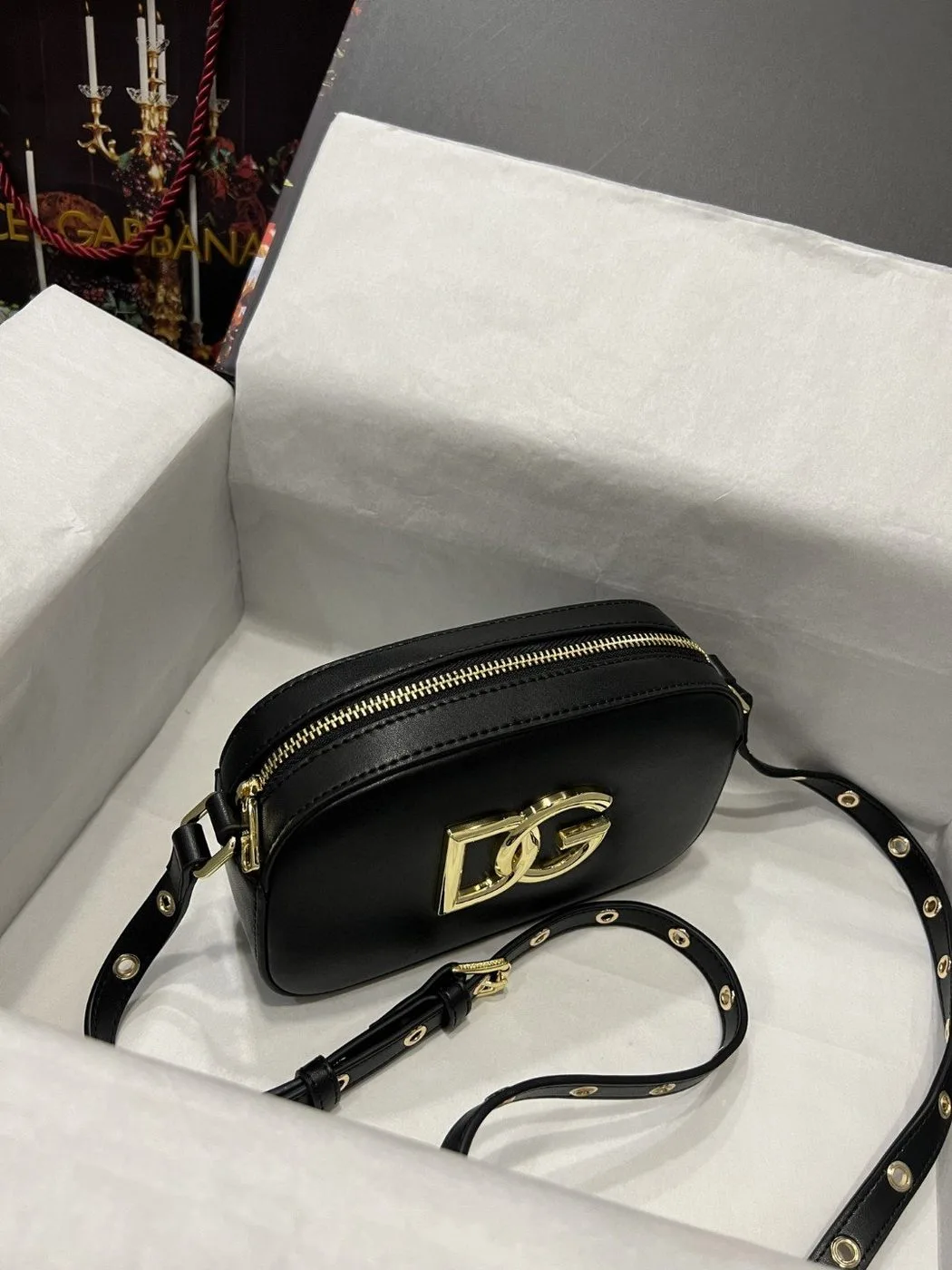 Dolce & Gabbana Crossbody 3.5 Bag Black / DG BB7095AW57680999 - Image 5