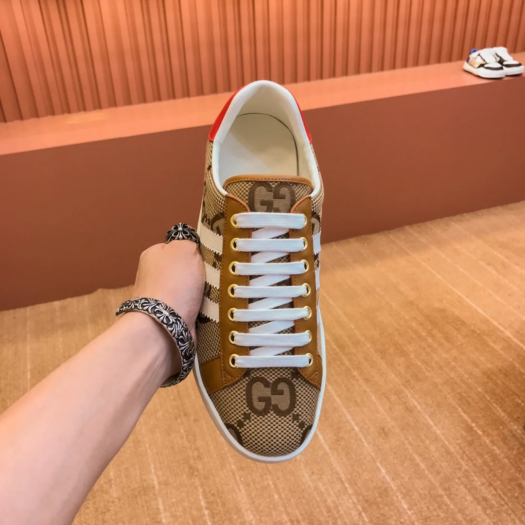 Gucci x Adidas Men’s With GG Sneaker Brown - Image 8
