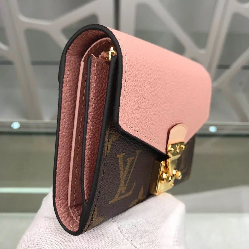 Louis Vuitton Pallas Compact Wallet Combines Monogram Canvas Pink - Image 4