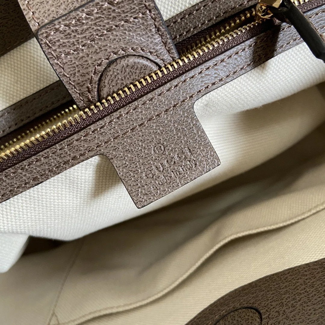 Alternative view of Gucci Ophidia Jumbo GG Medium Tote Camel And Ebony Jumbo Canvas /