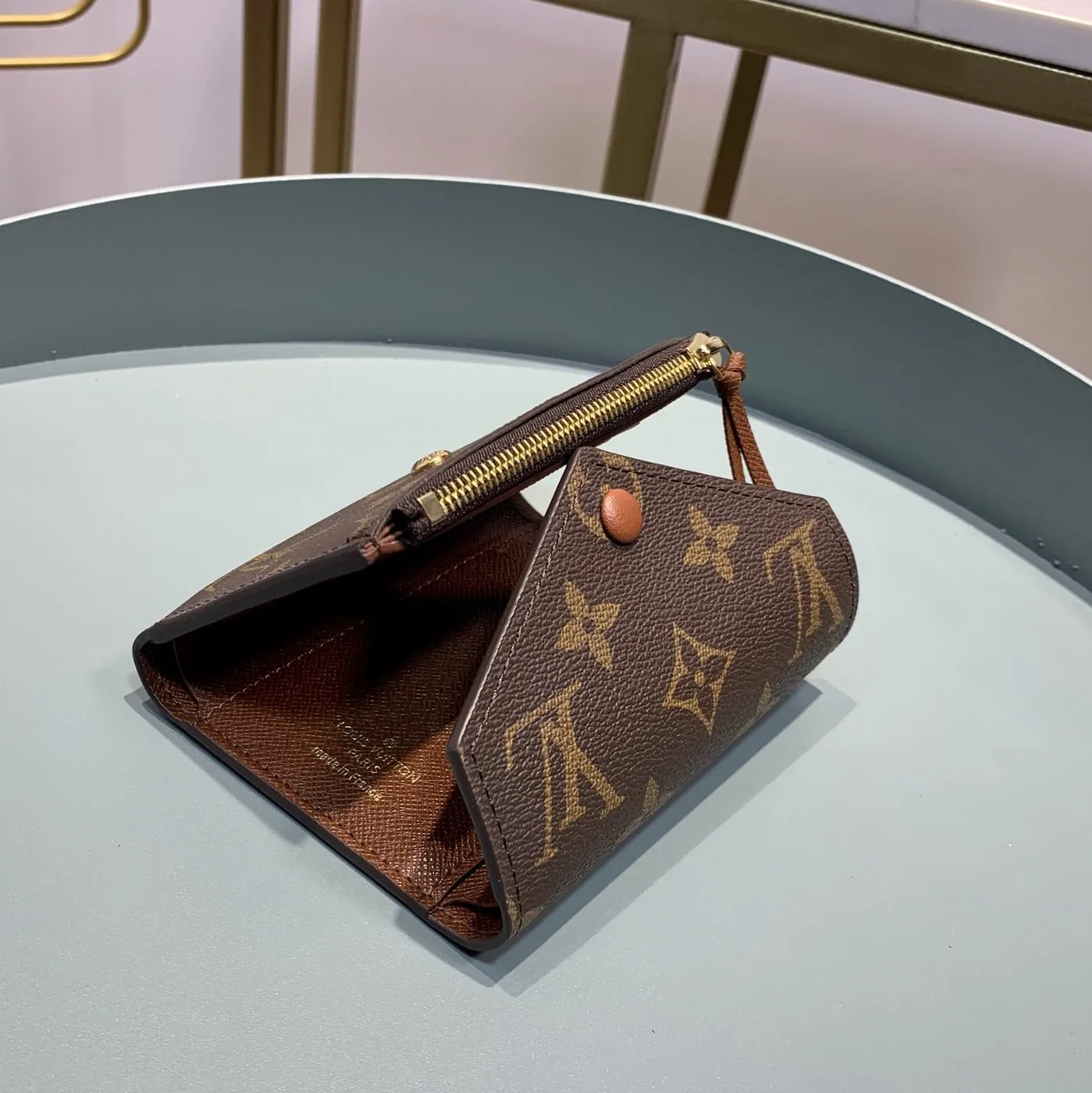 Louis Vuitton Victorine Wallet Monogram Canvas Brown - Image 3