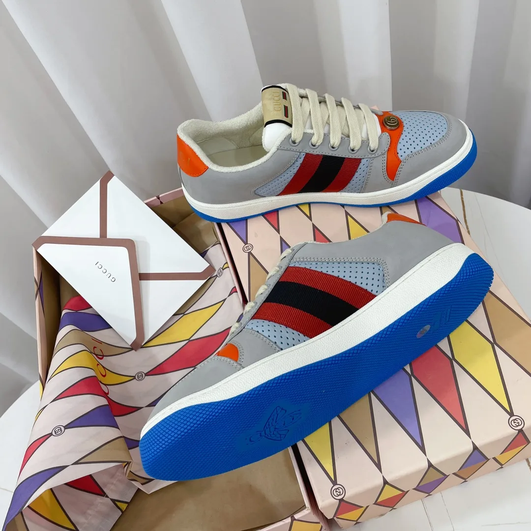 Gucci Women’s Screener Sneaker Grey - Image 4