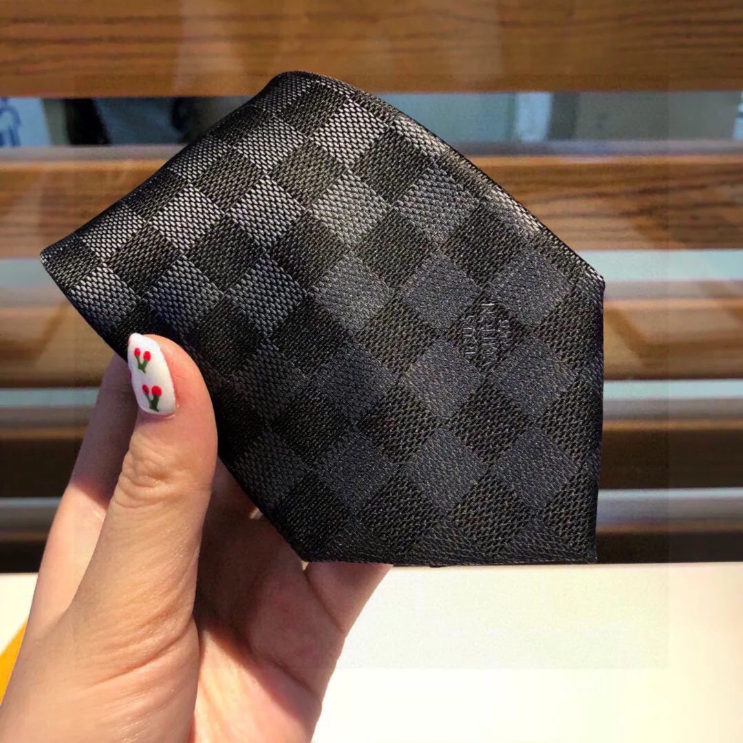 Alternative view of Louis Vuitton Damier Classique Tie Black LV Men