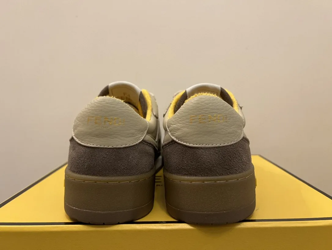 Fendi Match Low Tops In Beige 8E8252AHH2F1FHU - Image 8