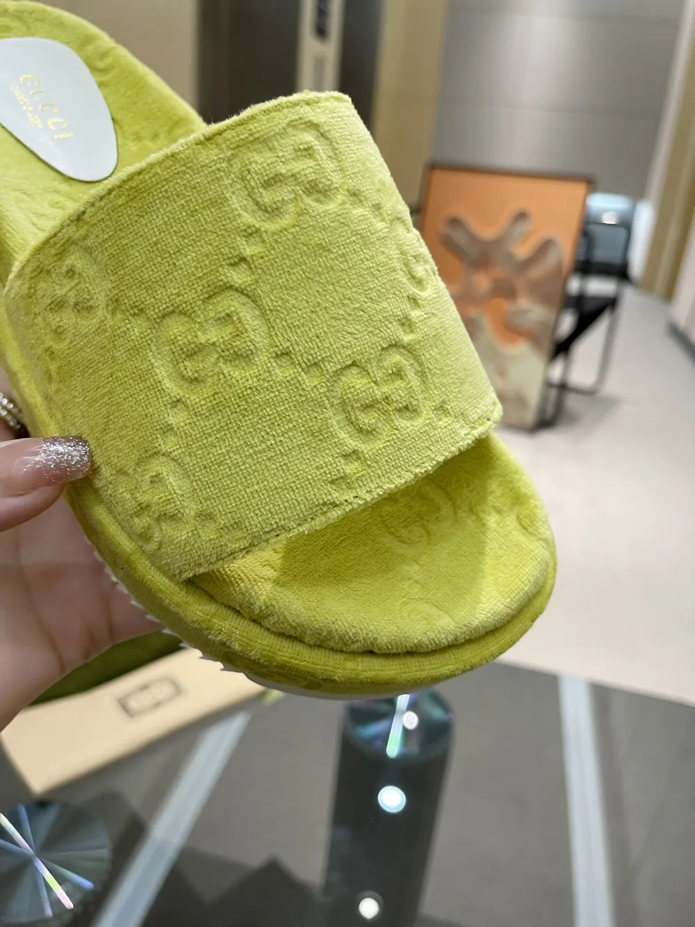 Gucci Women’s GG Platform Sandal Yellow - Image 4
