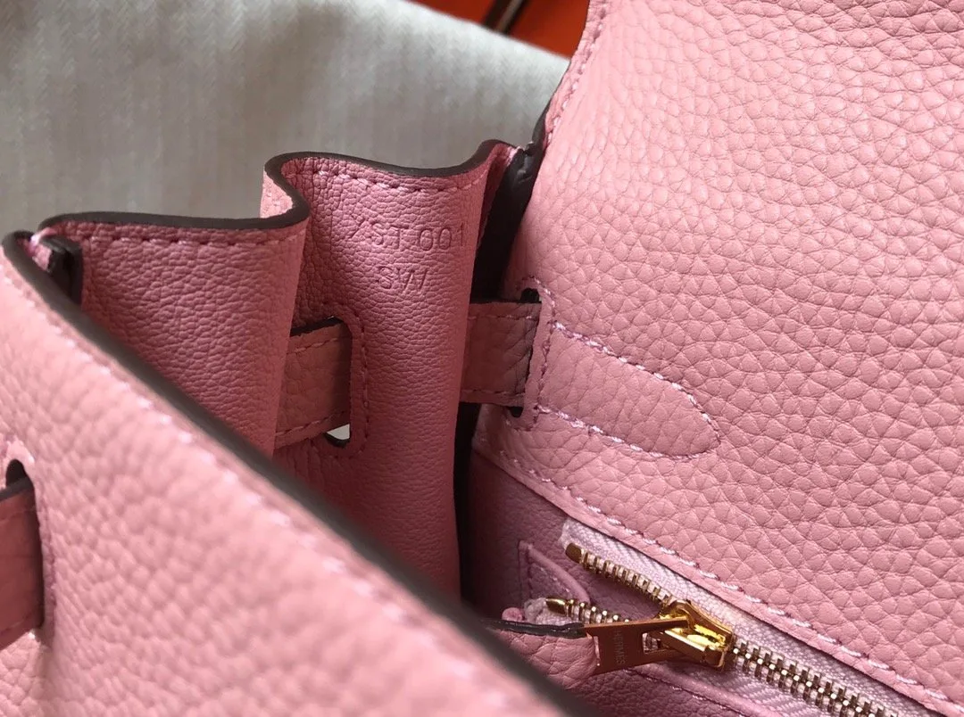 Hermes Kelly Bubblegum Pink Togo Bag - Image 5