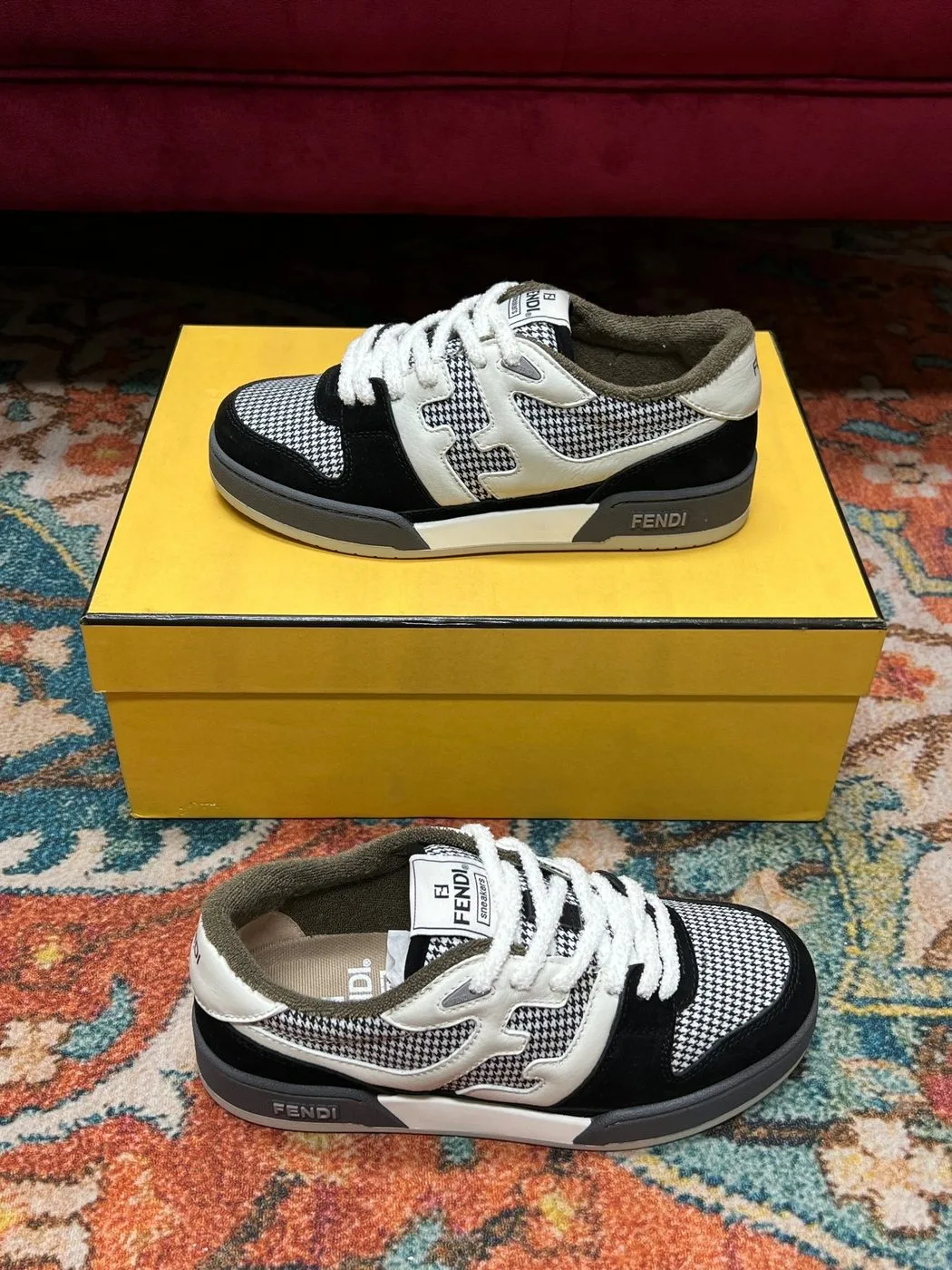 Alternative view of Fendi Match Low Tops In Black