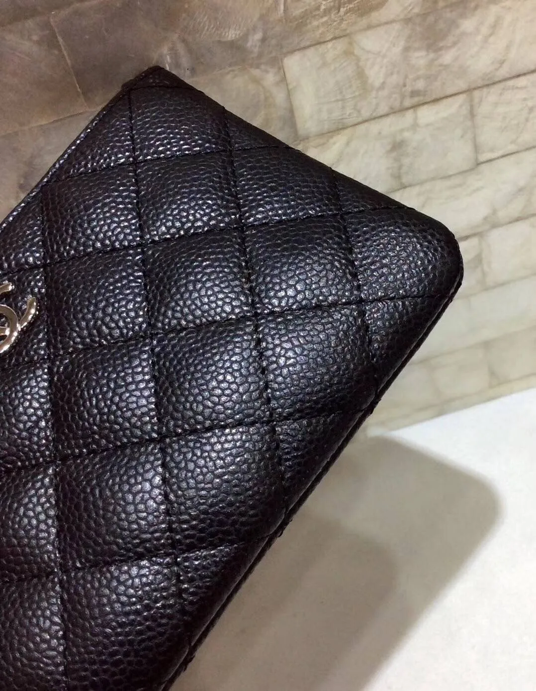 Chanel CO-CO Classic Mini Pouch Wallet / Silver Toned Hardware Black - Image 3