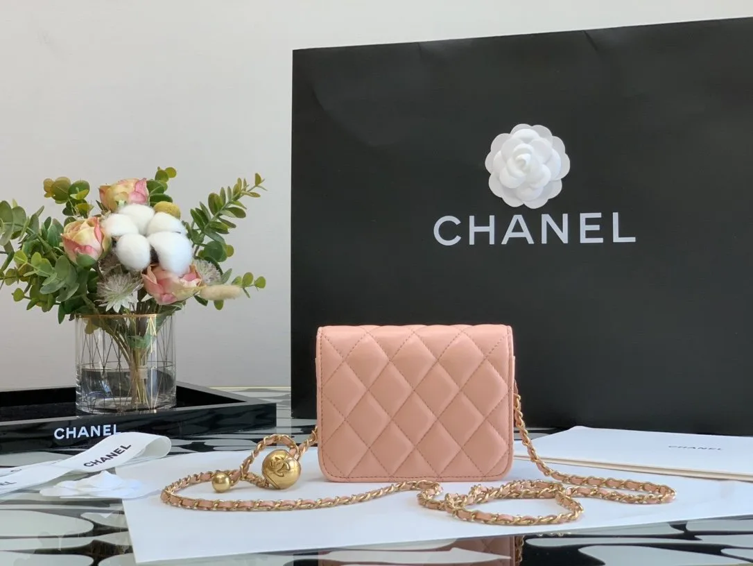 Chanel CO-CO Wallet On Chain / Gold Hardware Pink - Image 3