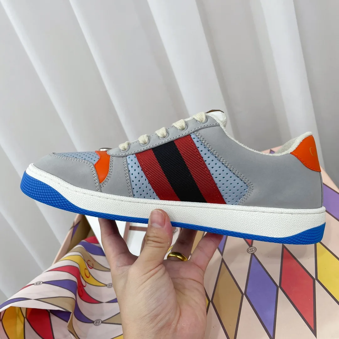 Gucci Women’s Screener Sneaker Grey - Image 3