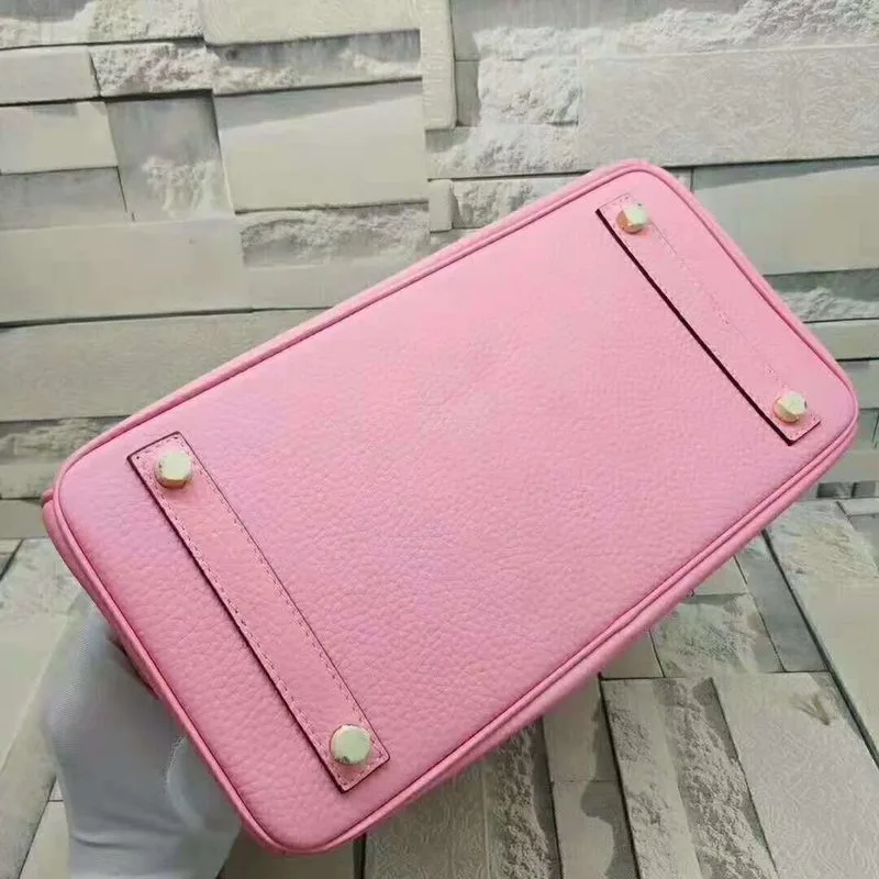 Hermes Birkin Top Handle Bag / Pink Gold Hardware - Image 4