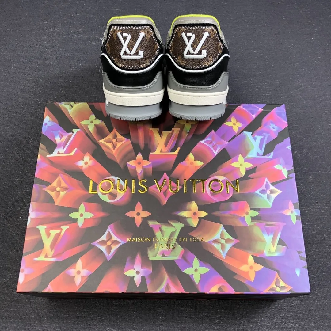 Louis Vuitton Trainer Sneaker Rubber Monogram Denim Multiple Color Virgil Abloh - Image 7