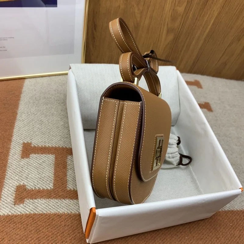 Hermes Mosaique 17 Brown, Gold Toned Hardware Bag - Image 6