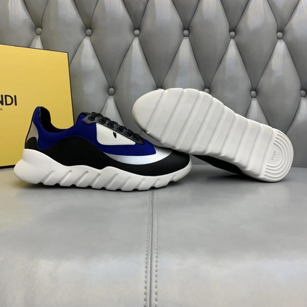 Fendi Force Low Tops Sneakers Blue/Grey - Image 6