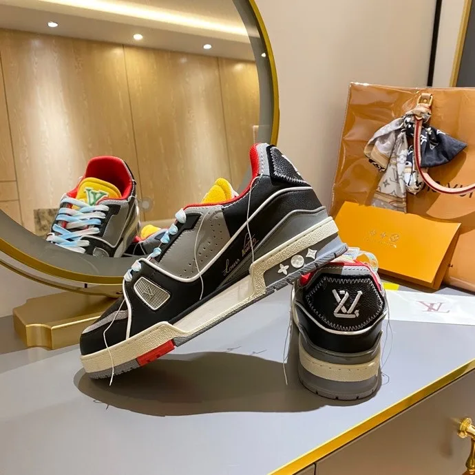 Louis Vuitton Trainer Sneaker Rubber Grain Multiple Color Virgil Abloh - Image 9