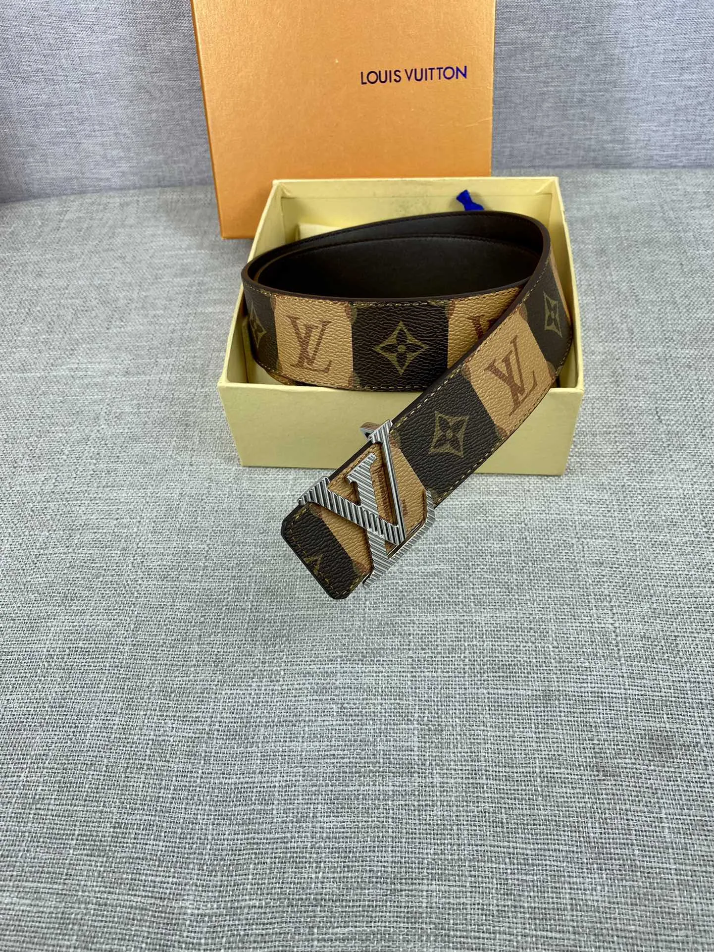 Alternative view of Louis Vuitton Iconic Reversible LV Belt Brown LV Women