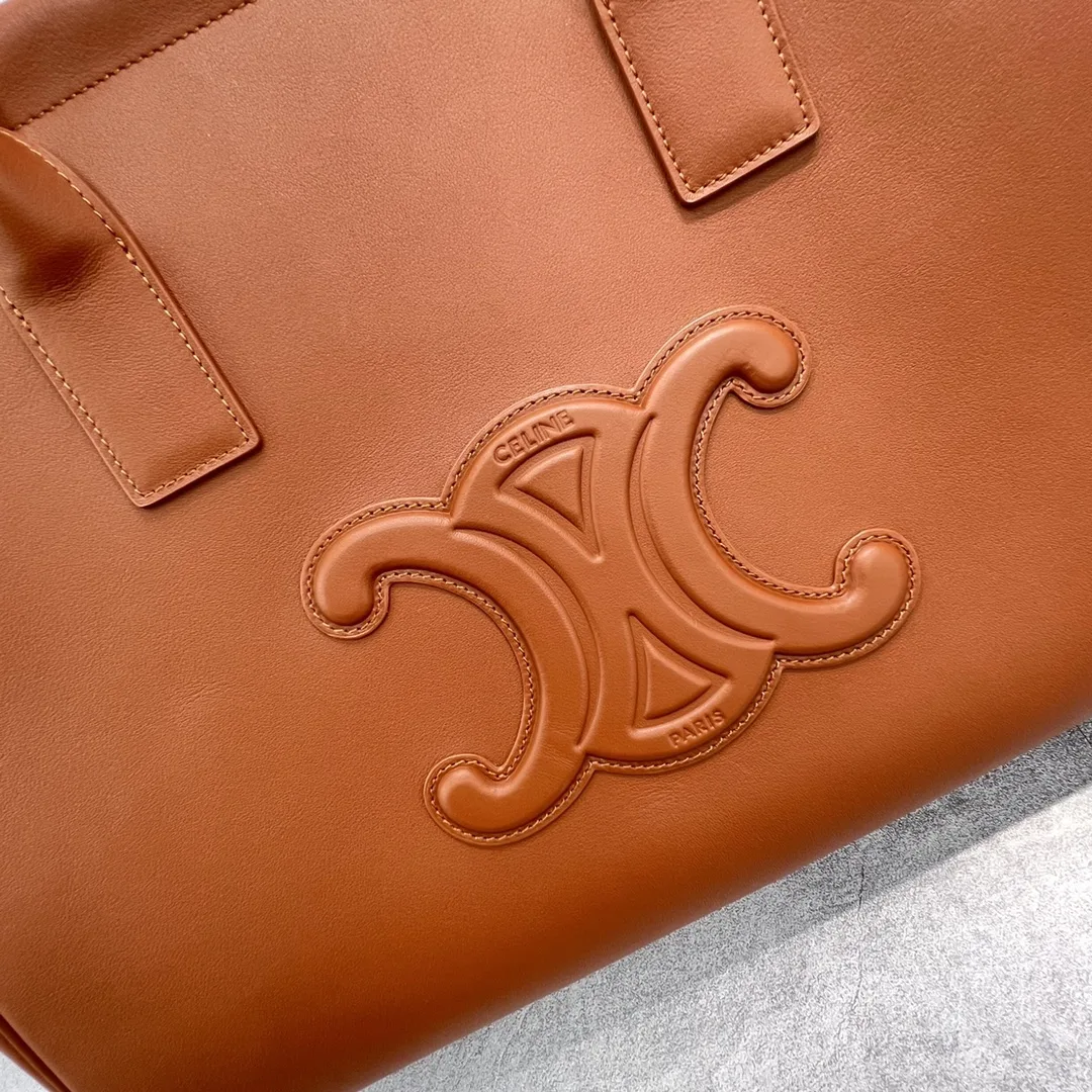 Celine Cabas Drawstring Cuir Triomphe Tan / .04LU - Image 3