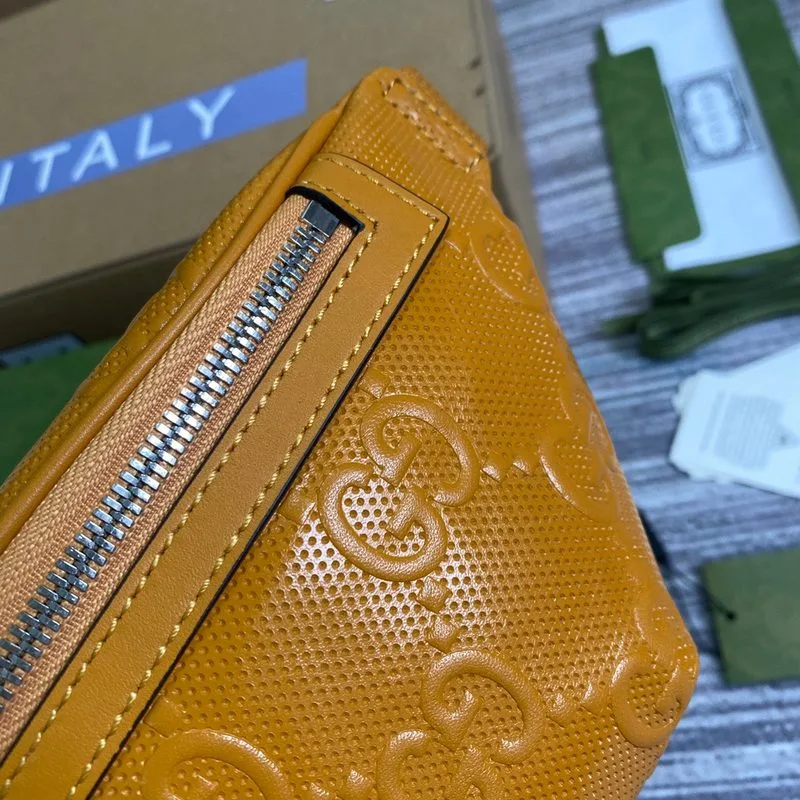 Gucci GG Embossed Belt Bag Yellow GG Embossed / - Image 3