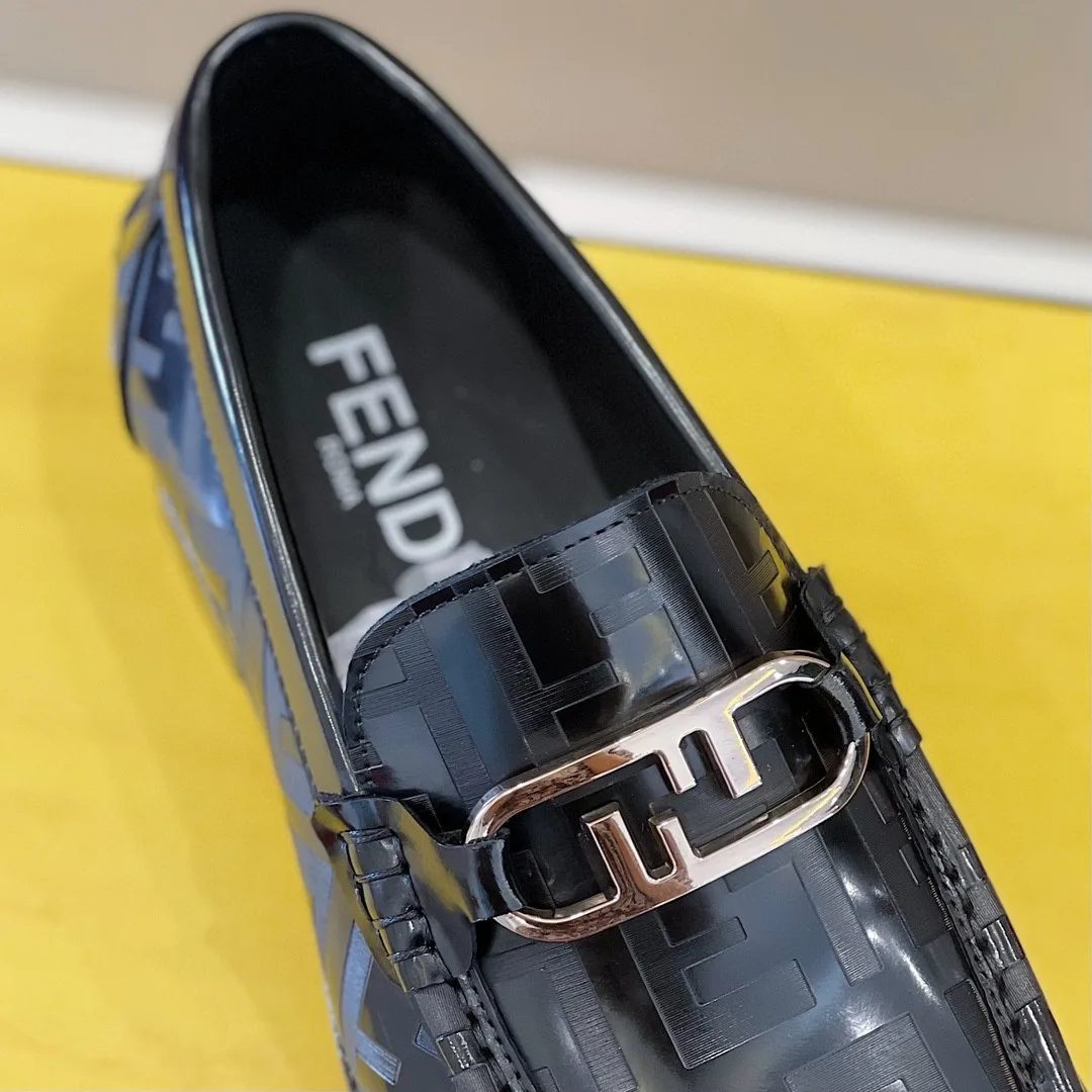 Alternative view of Fendi Domino Black Loafers