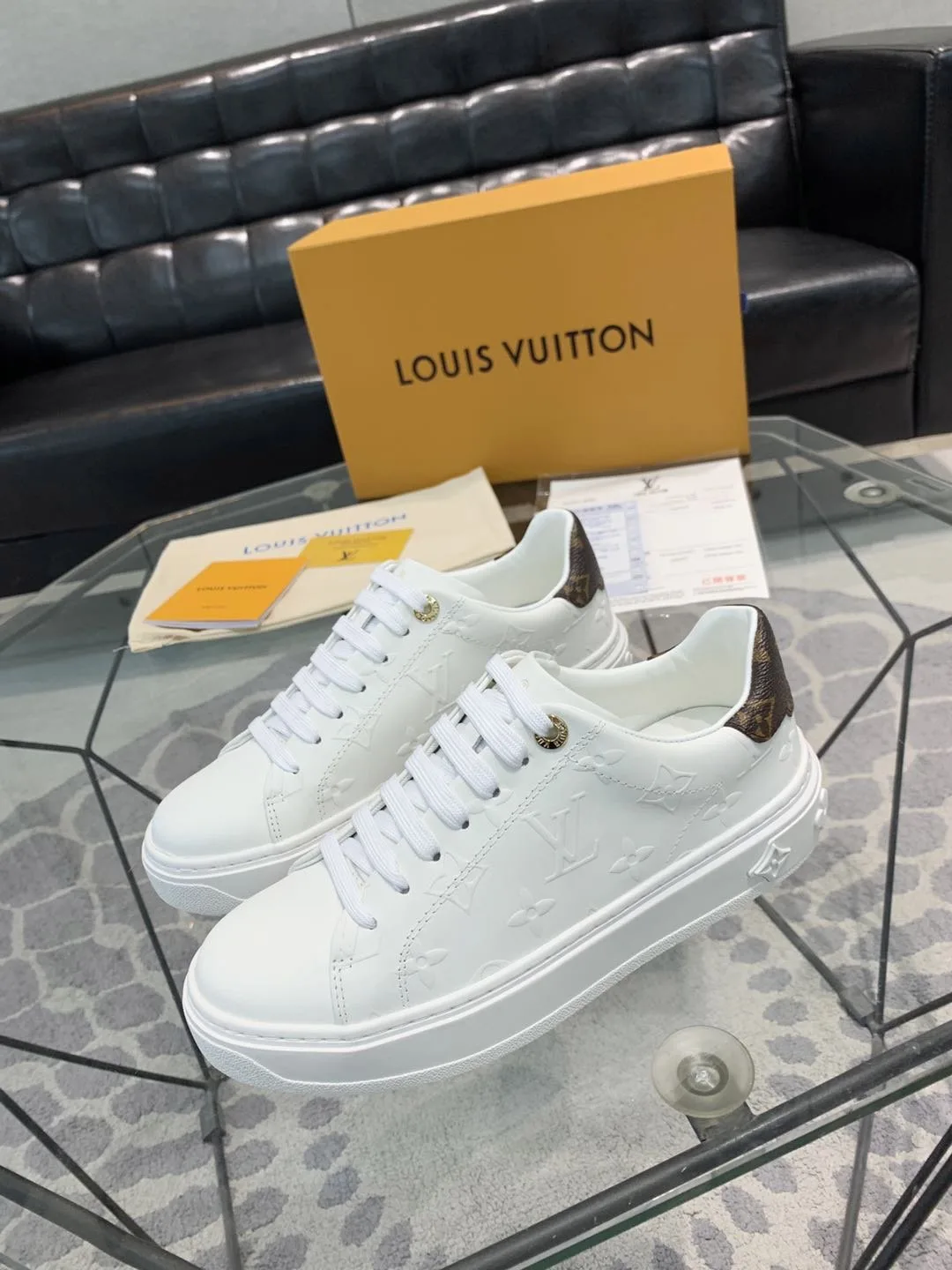 Alternative view of Louis Vuitton Time Out Sneaker White LV 1AAE5O