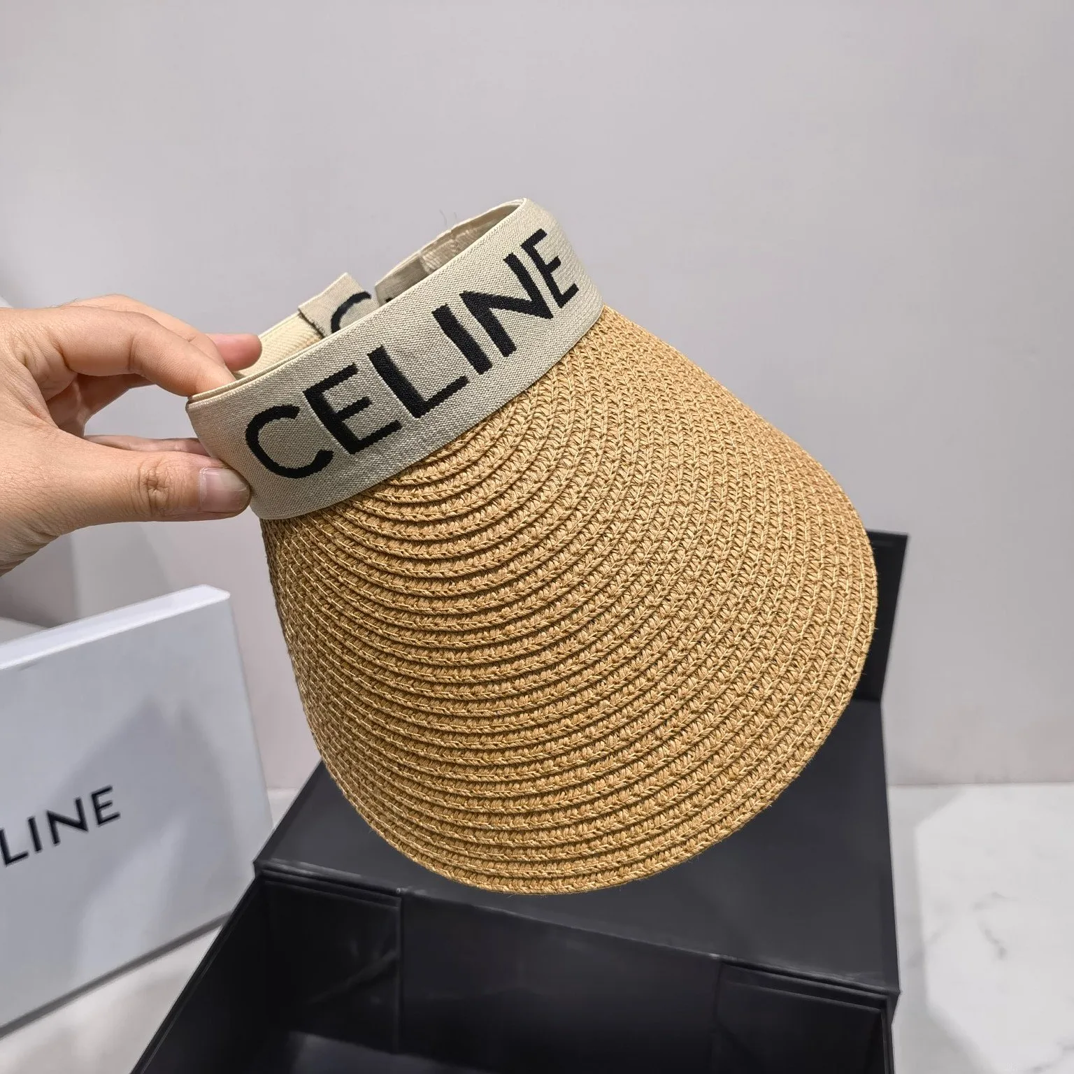 Alternative view of Celine Sedge Summer Hat Brown Celine