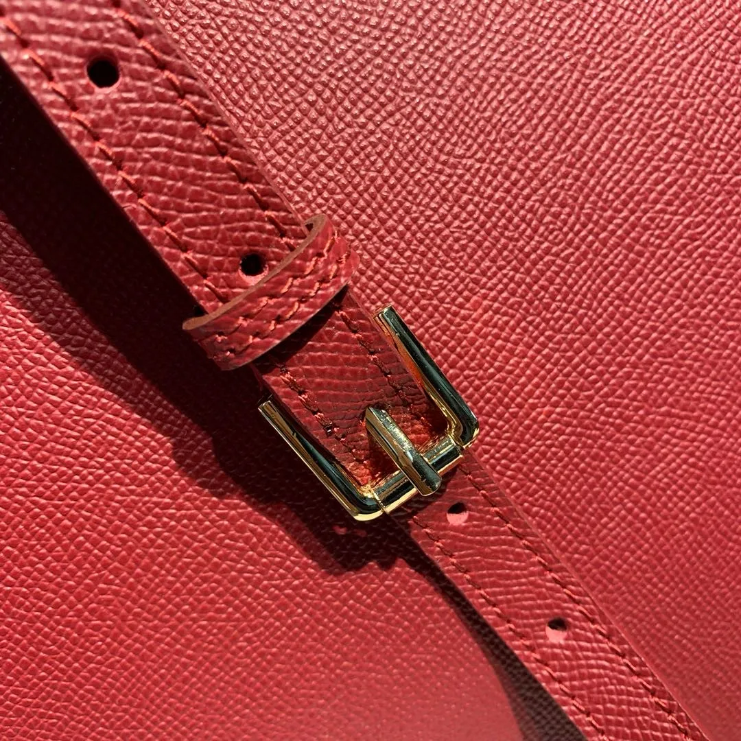 Alternative view of Dolce & Gabbana Small Sicily Bag In Dauphine Red / DG