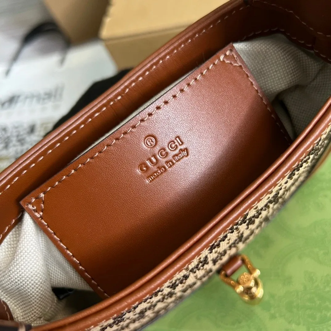 Alternative view of Gucci Jackie 1961 Mini GG Shoulder Bag Beige
