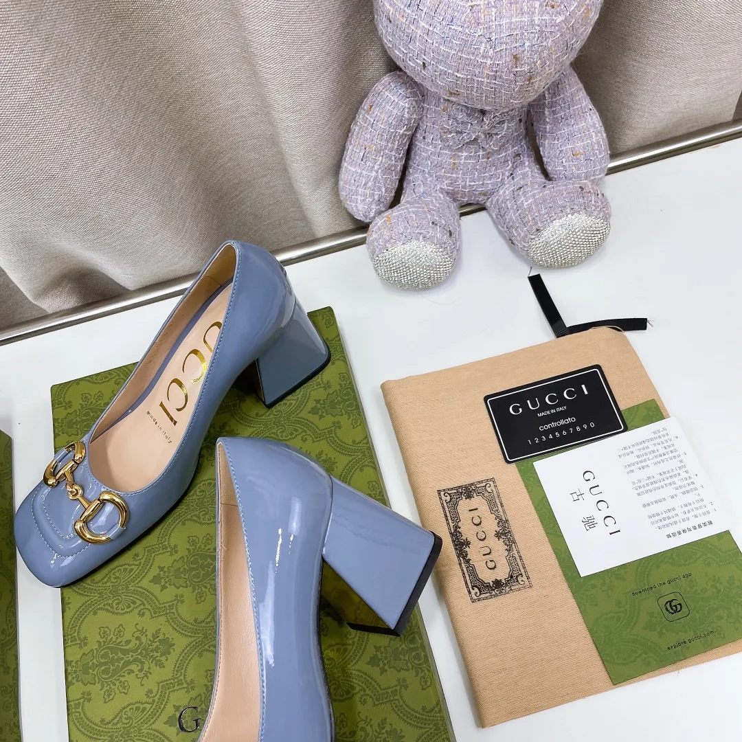 Gucci Women’s Mid-Heel Ballet Flat With Horsebit Jade Green - Image 3