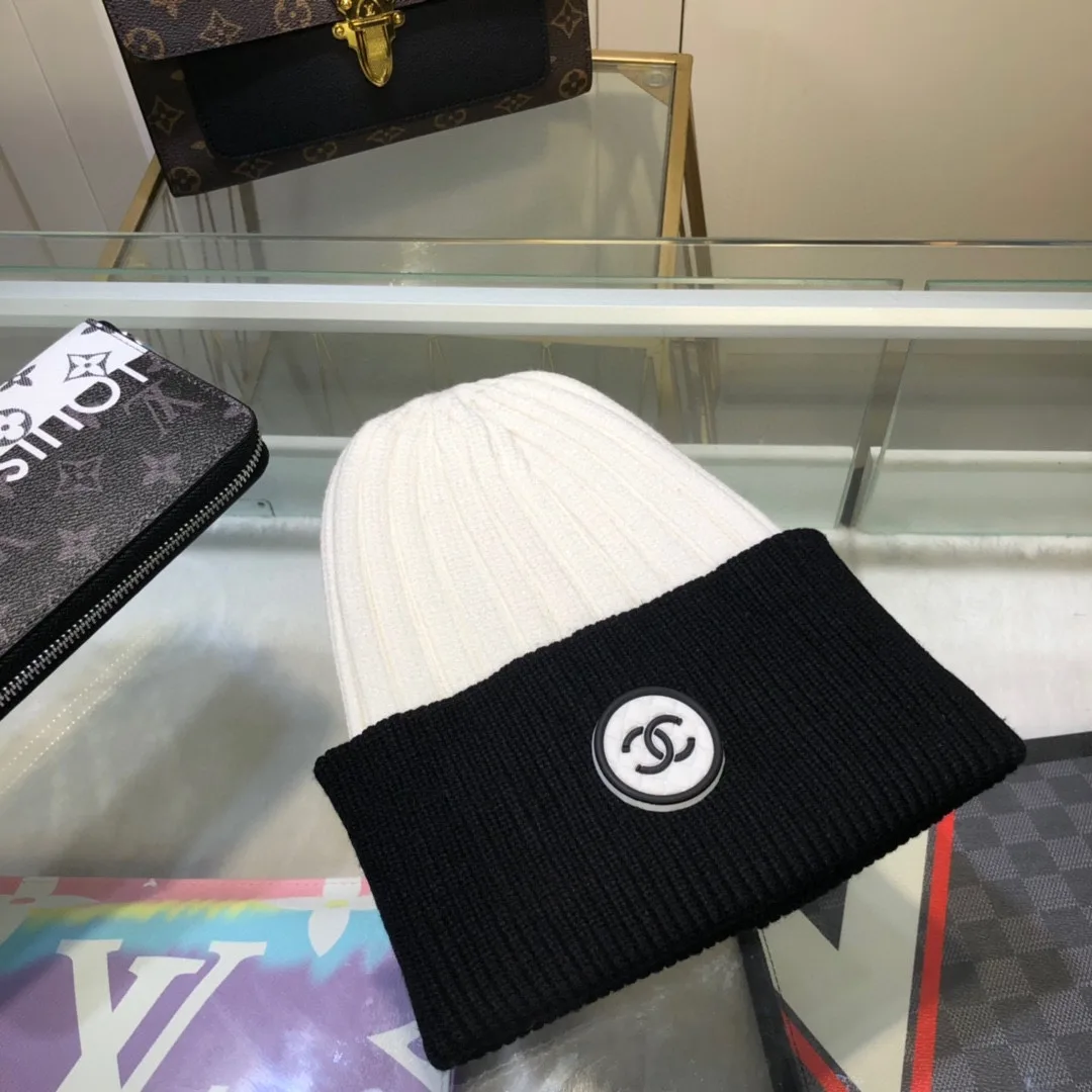 Chanel Beanie In Black & White - Image 2