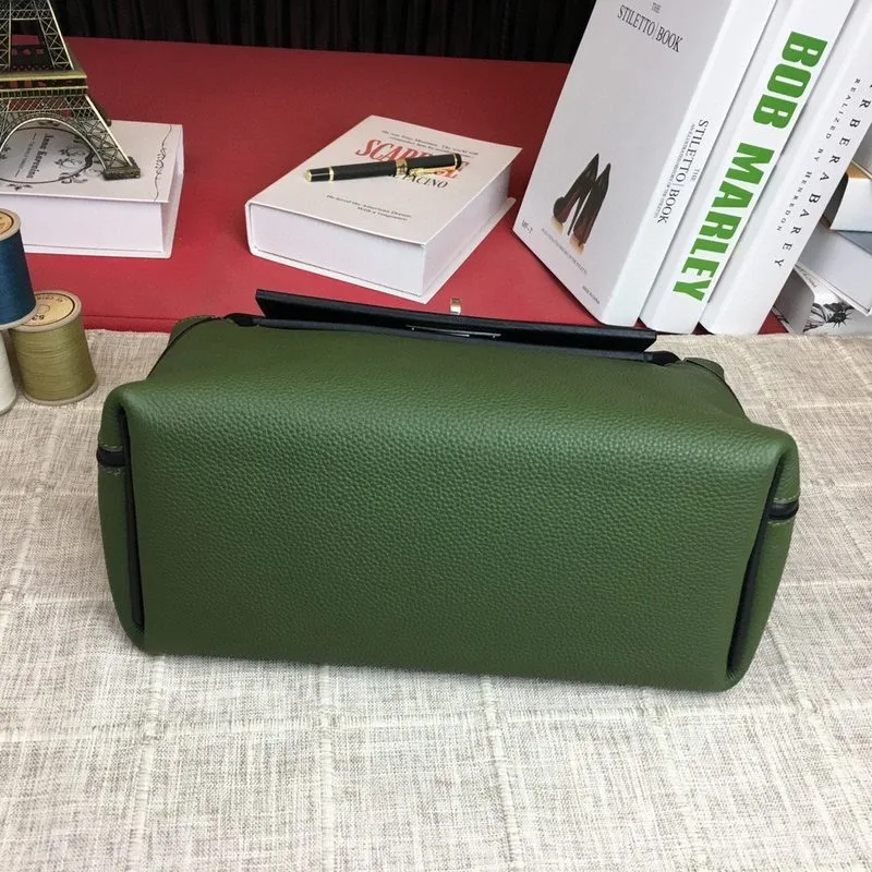 Hermes Clemence Swift Green Silver Hardware - Image 5