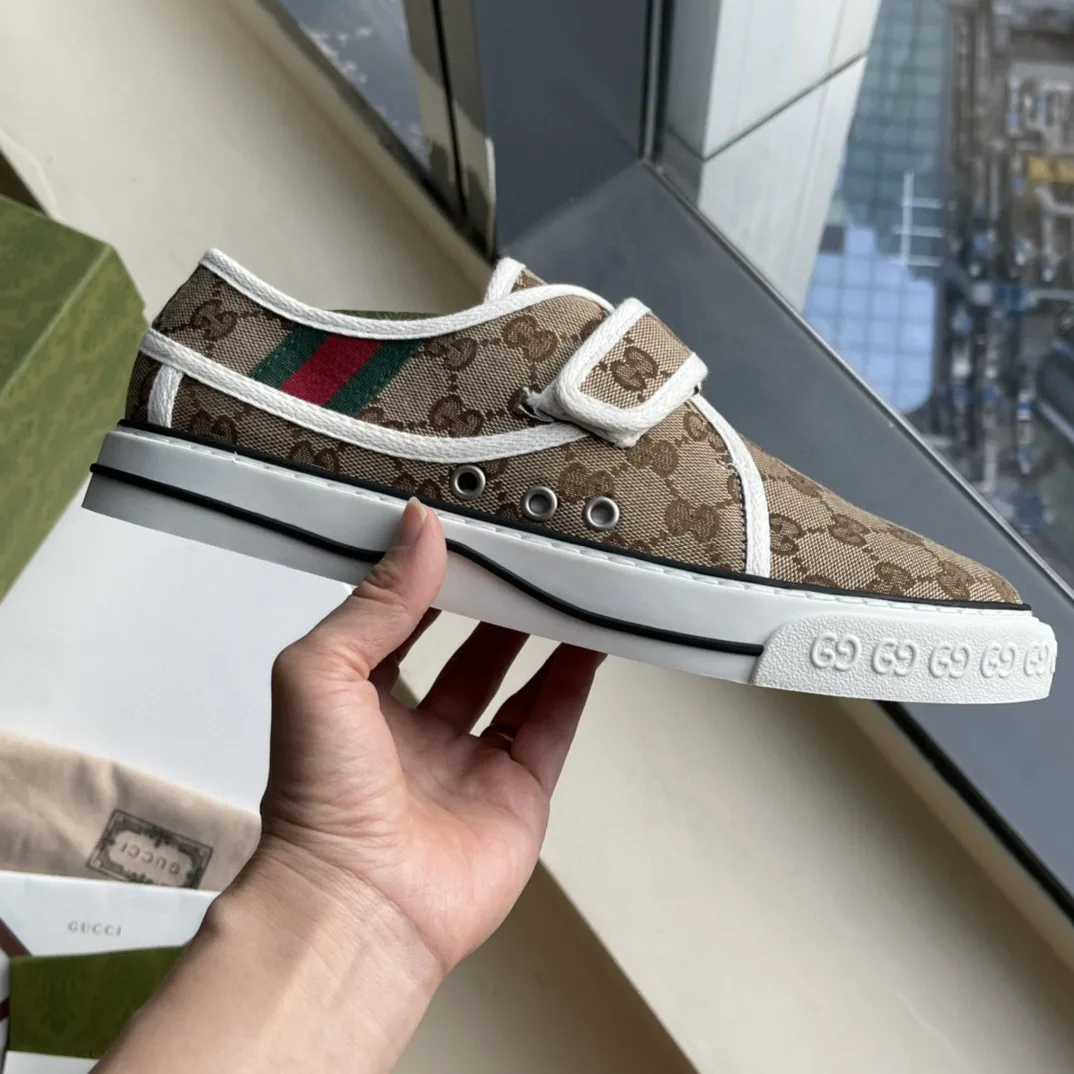 Gucci Women’s Tennis 1977 Sneaker Brown Red - Image 8