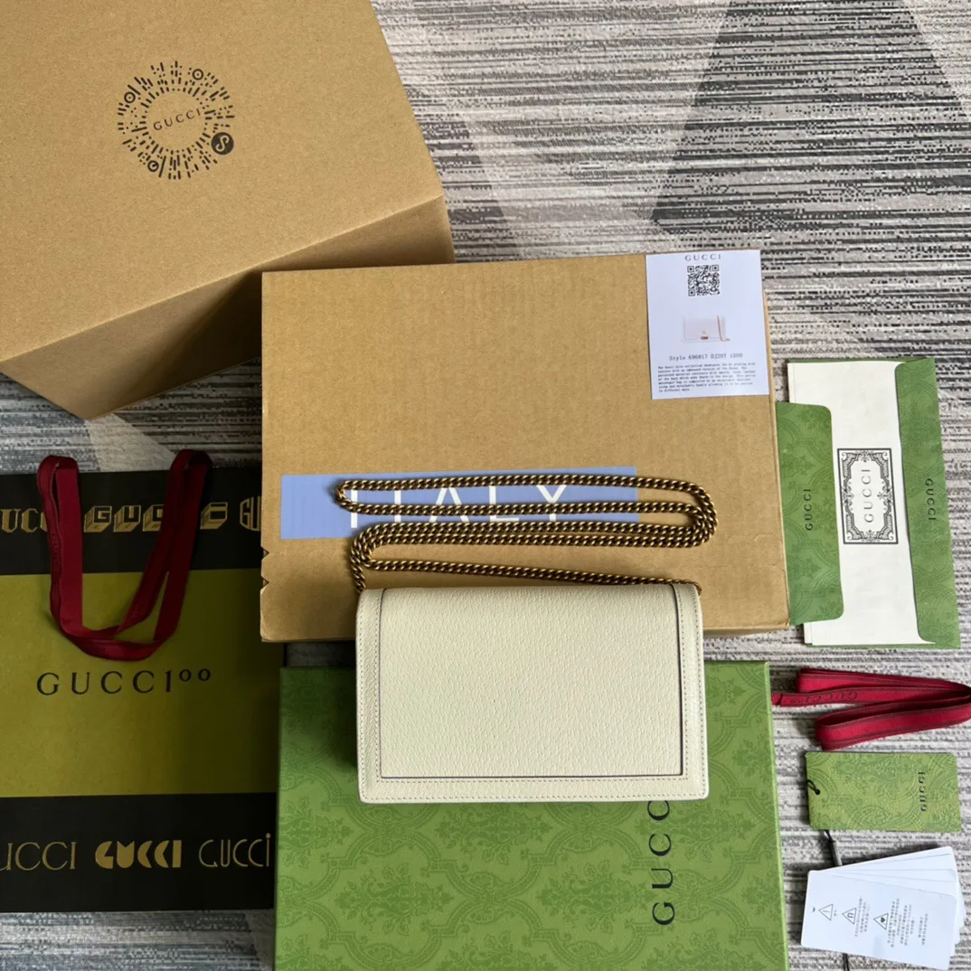 Gucci Diana Mini Bag With Bamboo White , / - Image 7