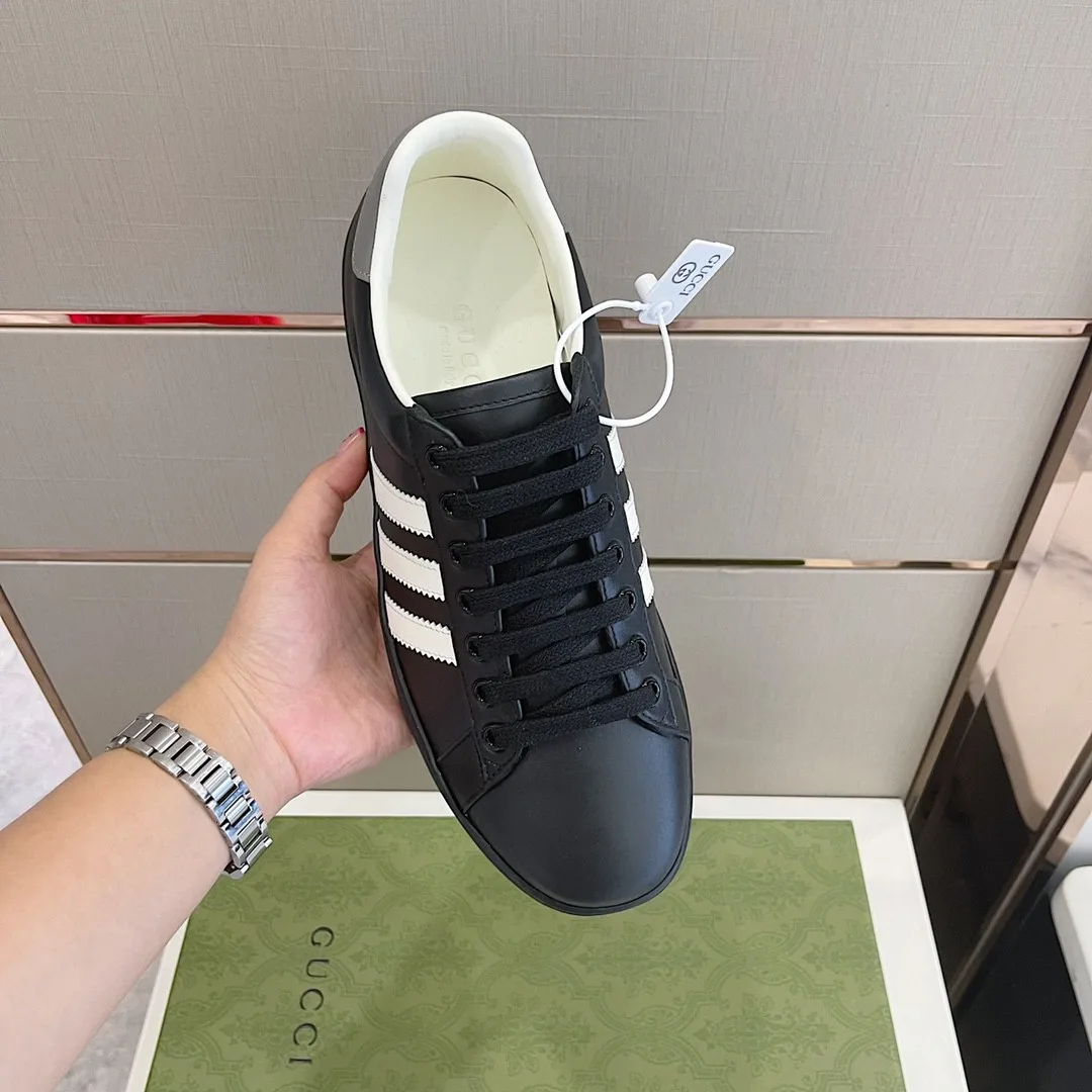 Gucci x Adidas Women’s Sneakers Black - Image 3