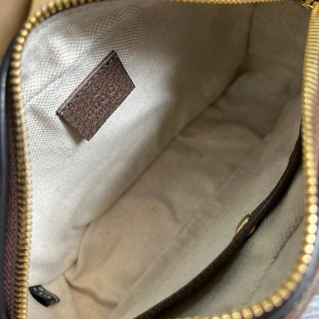 Gucci Jumbo GG Mini Bag Camel And Ebony Jumbo GG Canvas / - Image 4