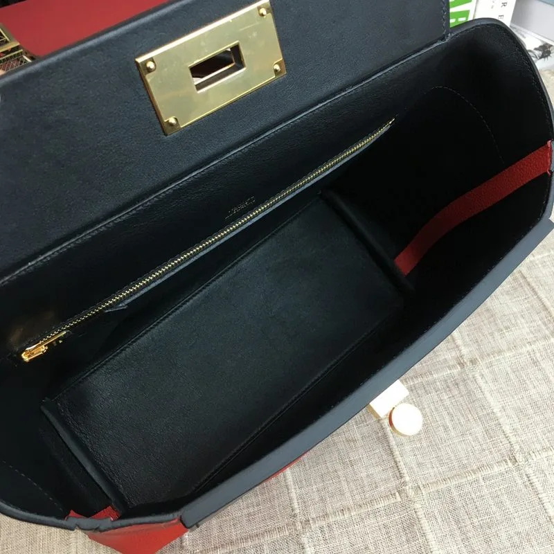 Hermes Clemence Swift Red Gold Toned Hardware - Image 3