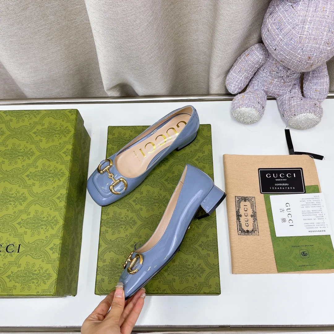 Gucci Women’s Ballet Flat With Horsebit Jade Green - Image 5