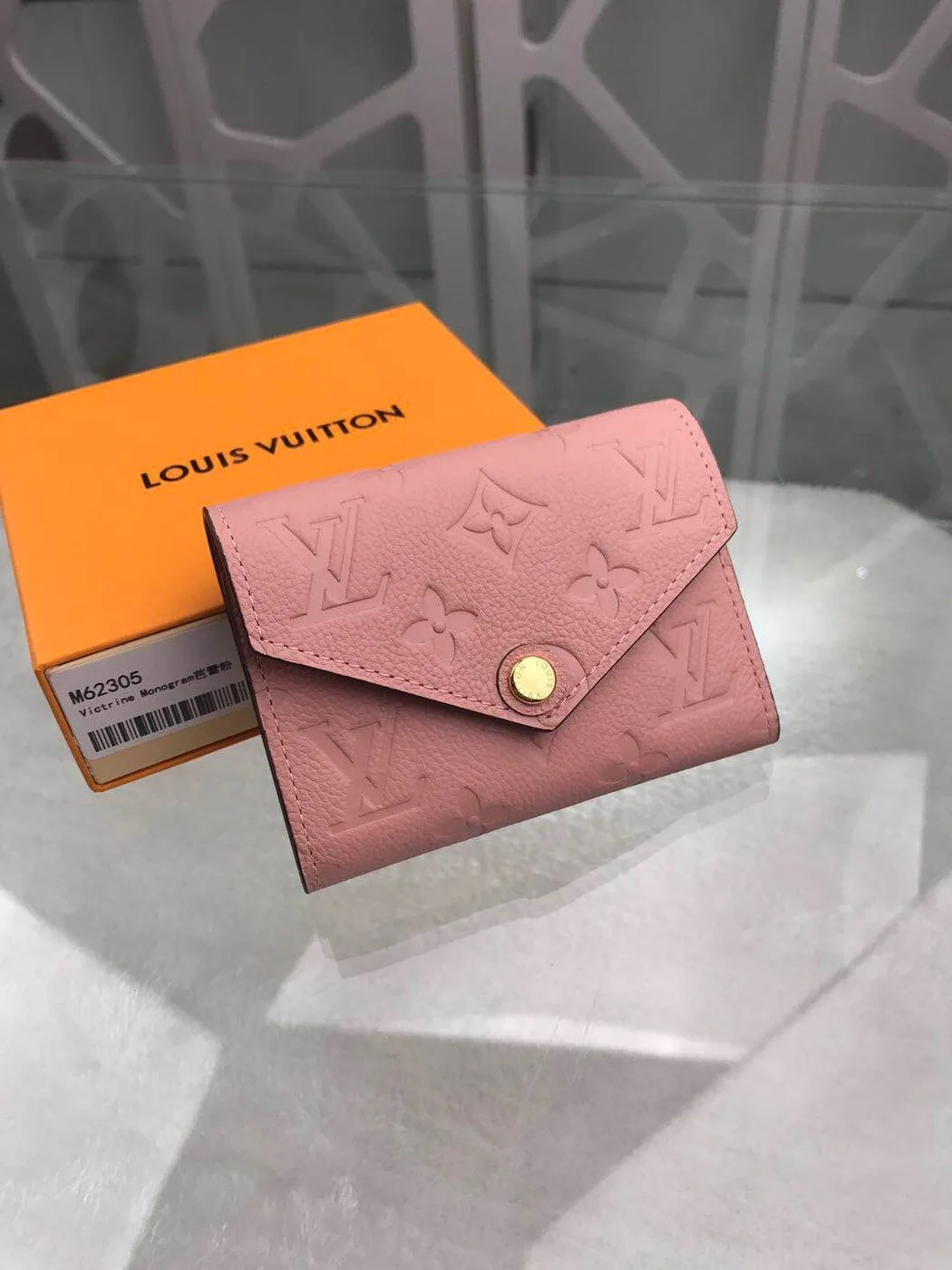 Louis Vuitton Victorine Wallet Monogram Empreinte Pink - Image 9
