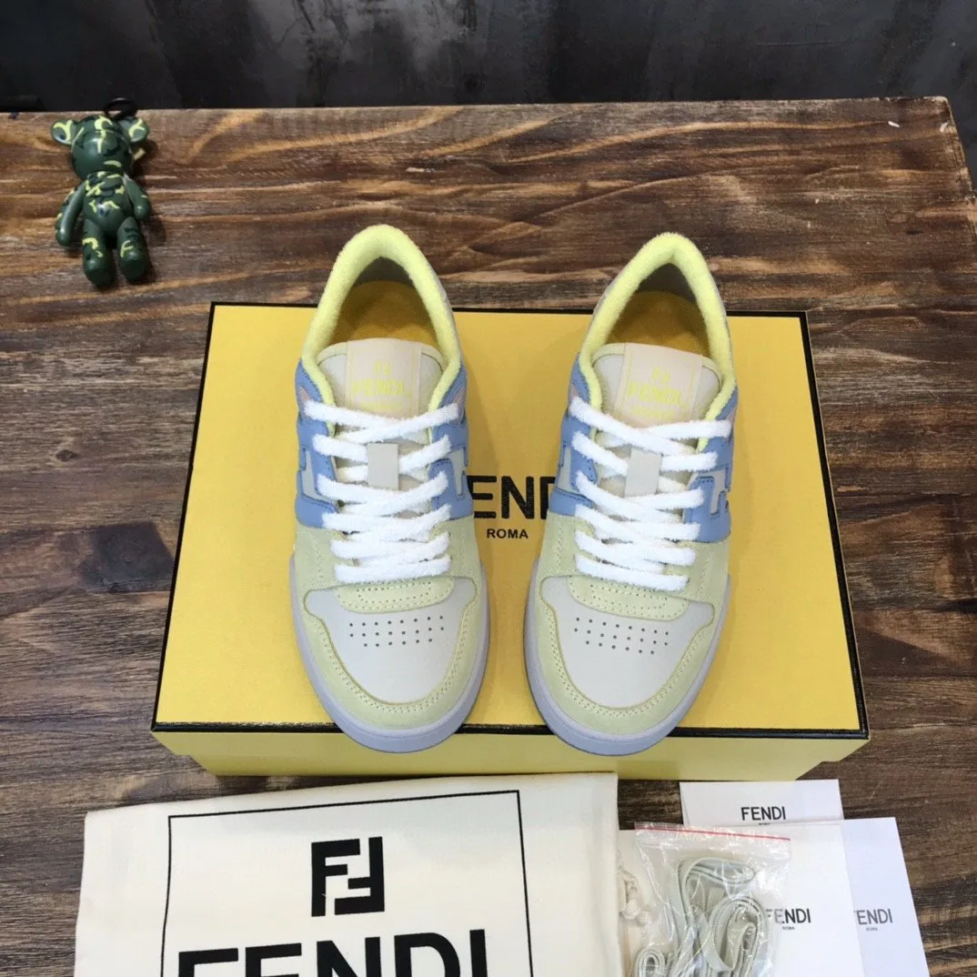Fendi Match Low Tops Sneakers Yellow 7E1493AI1NF1H1F - Image 8