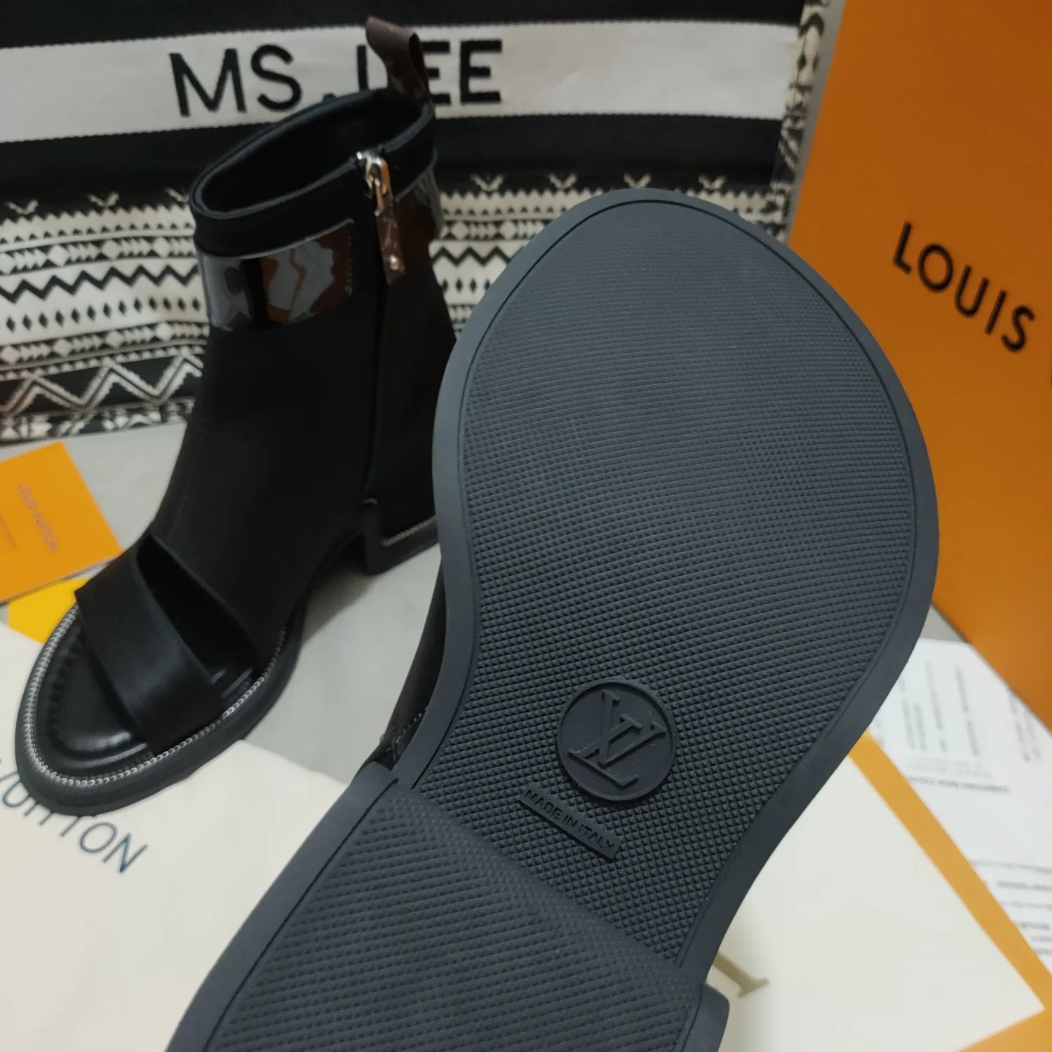 Alternative view of Louis Vuitton Moonlight Ankle Boots Black LV 1AA0H5