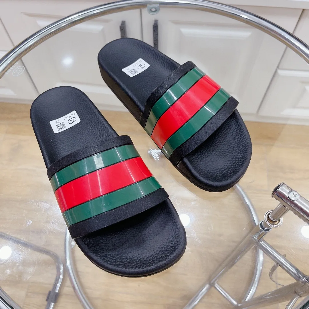 Gucci Women’s Slide Sandal With Web Black - Image 9