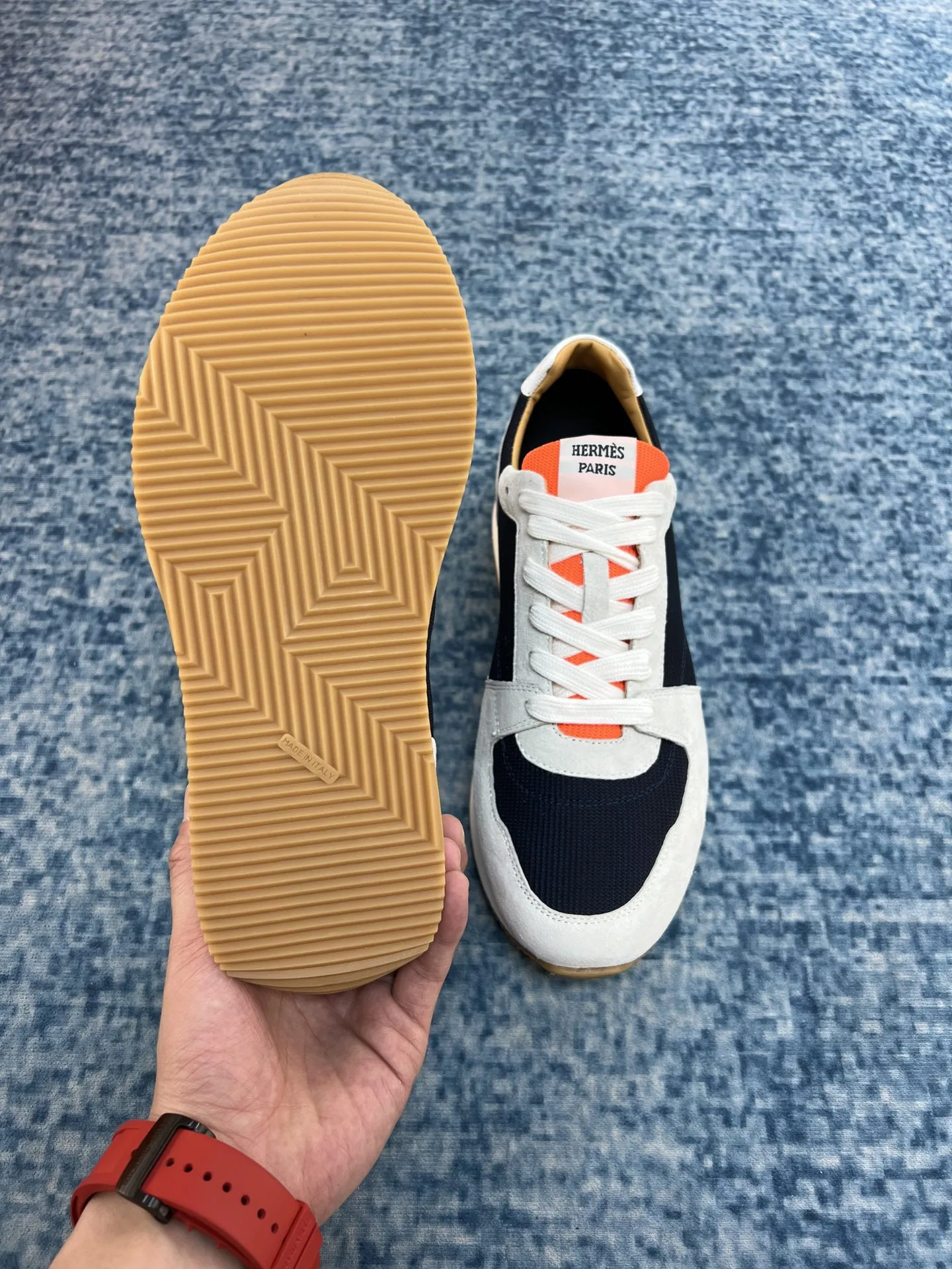 Alternative view of Hermes Escape Sneaker Black/White
