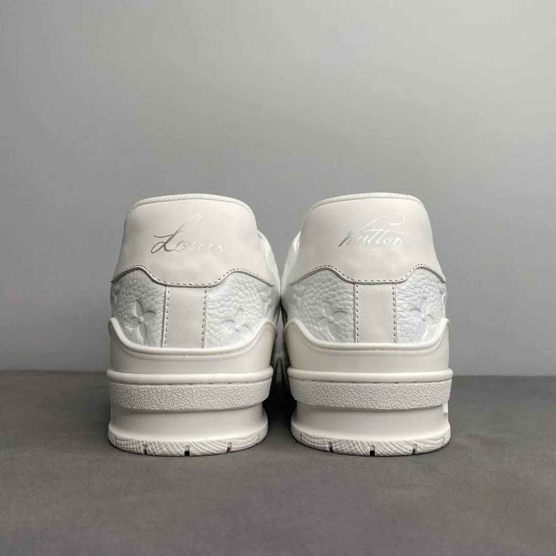 Louis Vuitton Trainer Sneaker Mix Of Materials White Virgil Abloh - Image 9