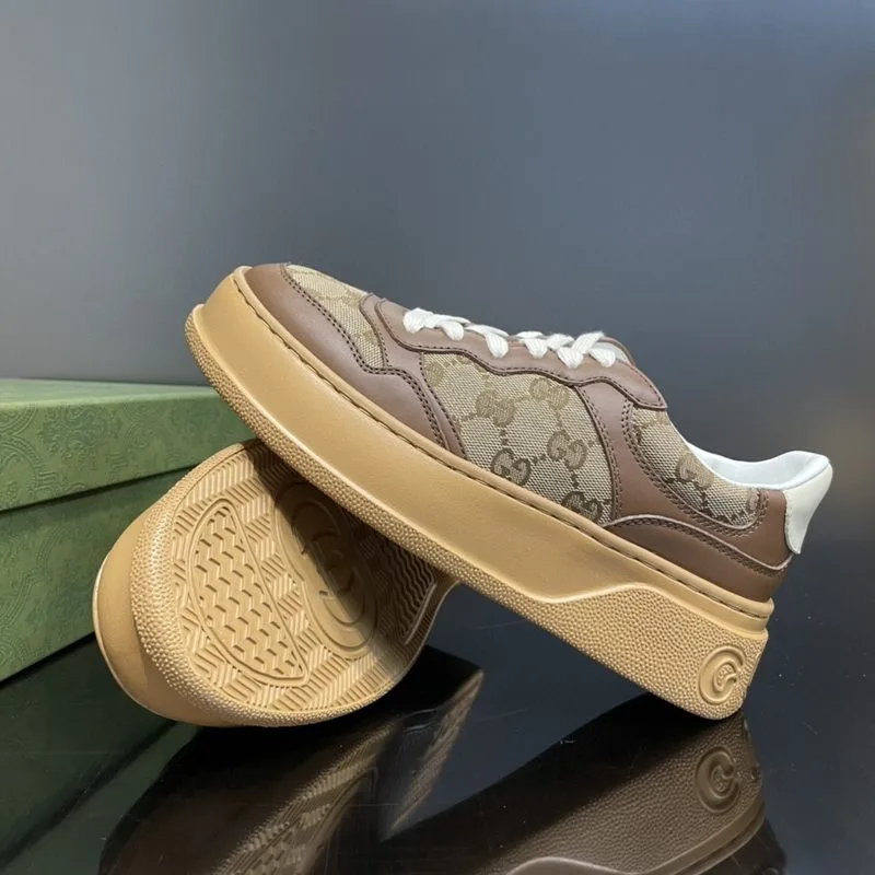Gucci Womens GG Sneaker Brown And Beige - Image 9