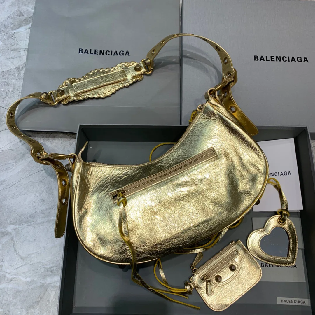 Balenciaga Le Cagole XS Shoulder Bag In Gold - Image 3