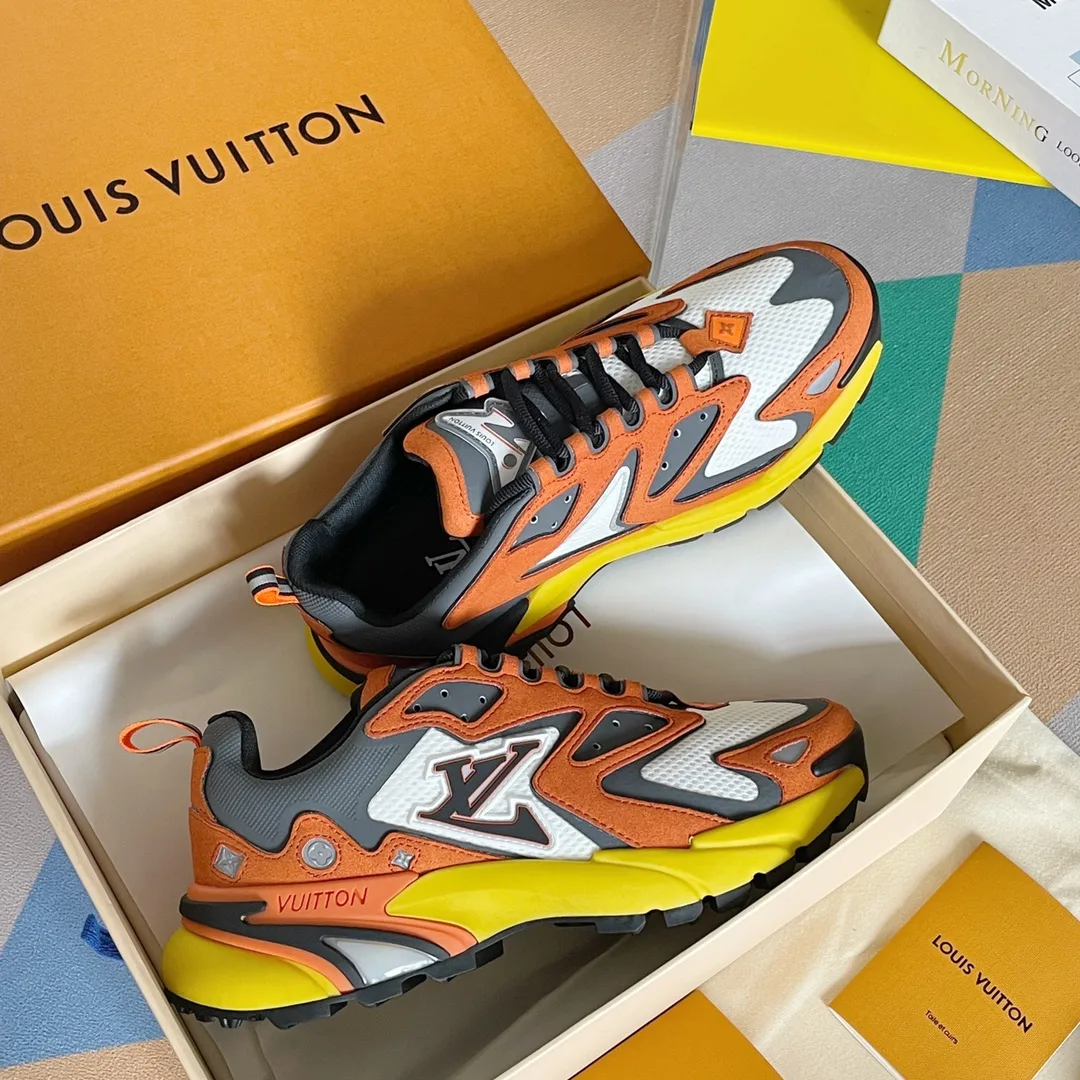 Louis Vuitton Men’s LV Runner Tatic Sneaker Orange - Image 9
