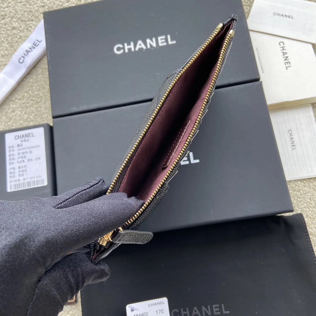 Chanel CO-CO Long Flap Wallet / Gold Hardware Black - Image 6