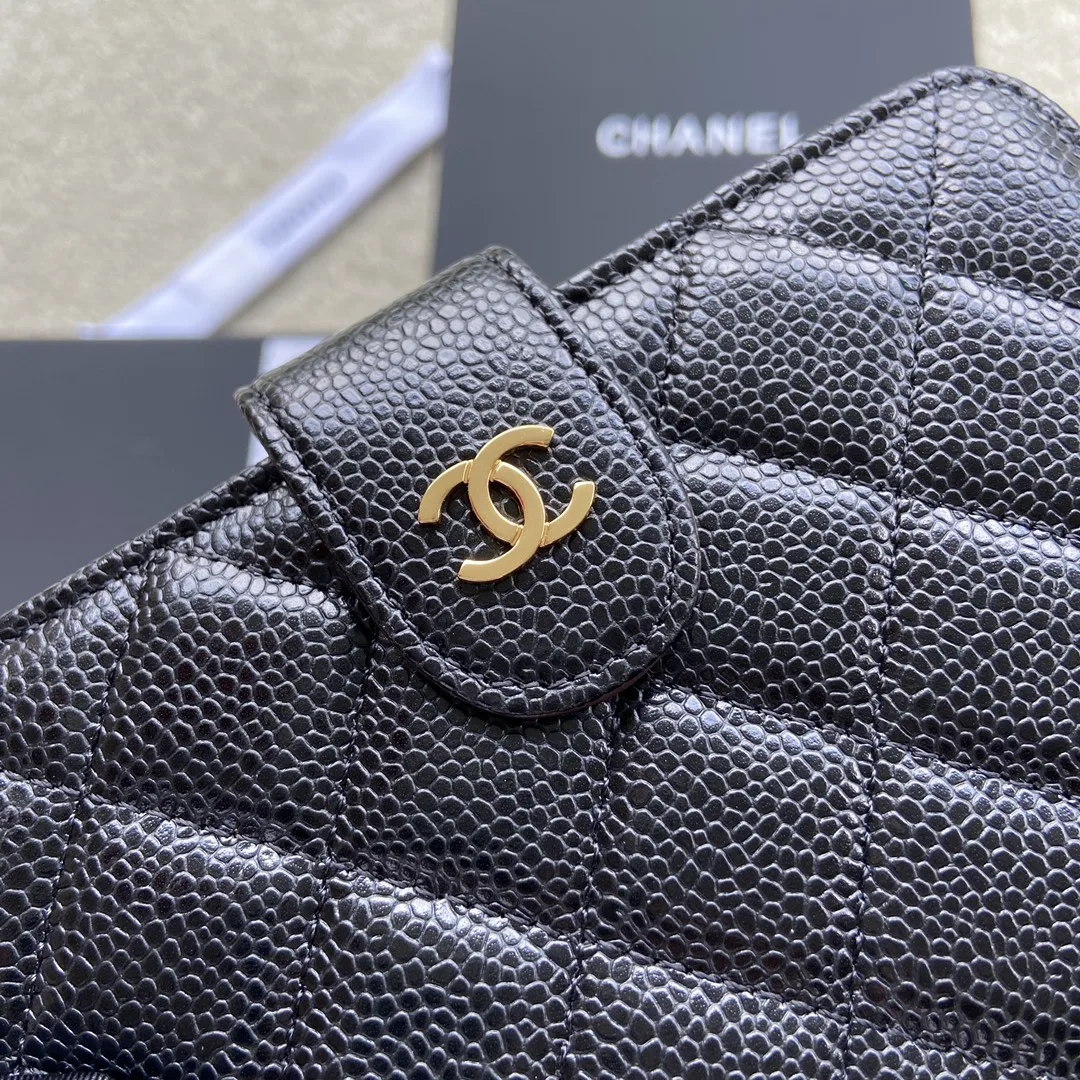 Chanel CO-CO Flap Wallet Black Gold Hardware / - Image 3