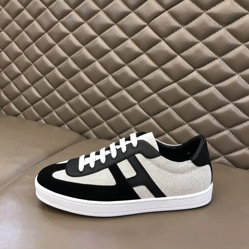 Hermes Boomerang Sneaker Beige/Black - Image 6